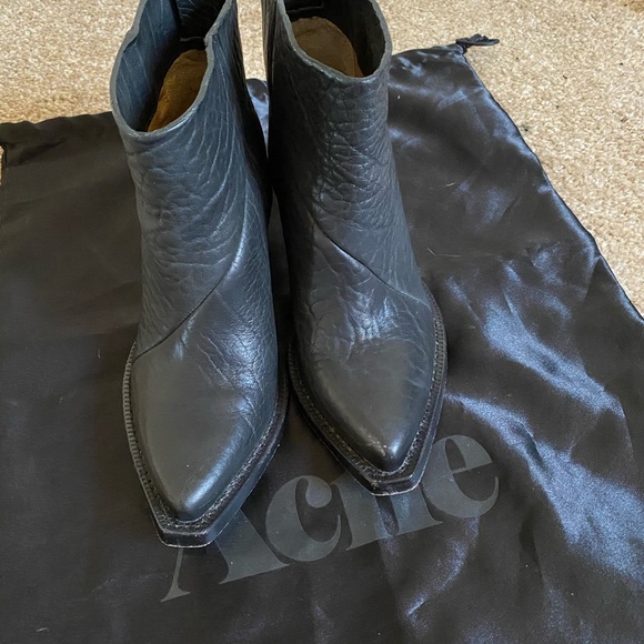 Acne studios Donna boots 36 6 black point toe - Picture 6 of 9